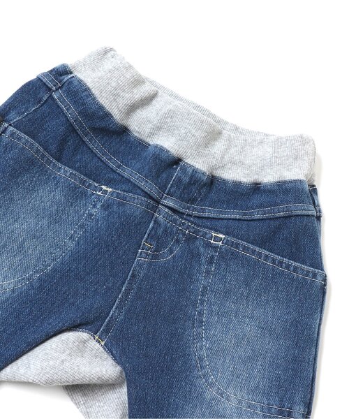 BREEZE（ブリーズ）の「WEB限定 ウエストリブマチ付インディゴパンツ（その他パンツ・キッズ・ブルー/ネイビー・80/90/110/120/130/140/100）」の10枚目の写真