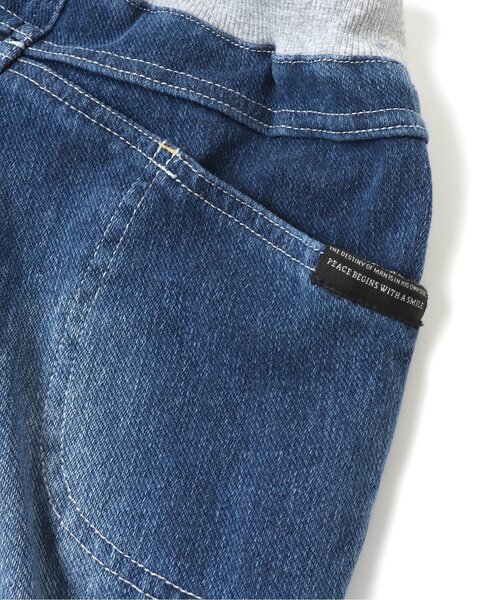 BREEZE（ブリーズ）の「WEB限定 ウエストリブマチ付インディゴパンツ（その他パンツ・キッズ・ブルー/ネイビー・80/90/110/120/130/140/100）」の12枚目の写真
