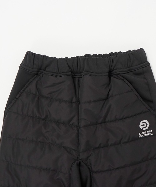 Ocean Pacific(オーシャンパシフィック)の「【OP:オーピー】キッズ ボンディングフリース 中綿切り替えパンツ(スラックス・キッズ・ブラック/杢グレー・140/150/130/160/120)」の6枚目の写真