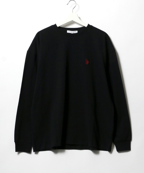 U.S. POLO ASSN.(ユーエスポロアッスン)の「U.S. POLO ASSN.(ユーエスポロアッスン)ワンポイントロゴ刺繍ロンT/無地 長袖(Tシャツ/カットソー・メンズ・ホワイト/ブラック/ダークグリーン/ベージュ/ネイビー/サックスブルー/グリーン・LL/M/L)」の10枚目の写真