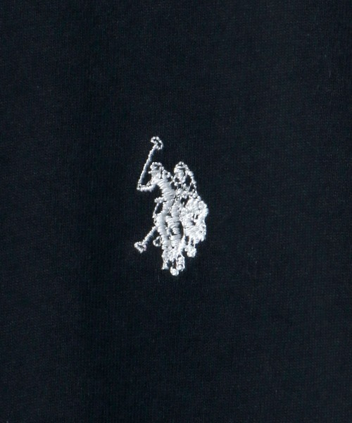 U.S. POLO ASSN.(ユーエスポロアッスン)の「U.S. POLO ASSN.(ユーエスポロアッスン)ワンポイントロゴ刺繍ロンT/無地 長袖(Tシャツ/カットソー・メンズ・ホワイト/ブラック/ダークグリーン/ベージュ/ネイビー/サックスブルー/グリーン・LL/M/L)」の18枚目の写真