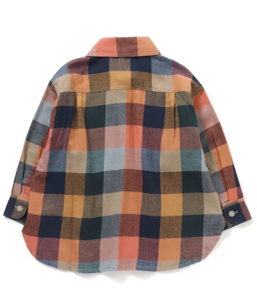 BREEZE（ブリーズ）の「チェックシャツ（シャツ/ブラウス・キッズ・レインボー/マスタード・130/110/120/150/140/90/100）」の4枚目の写真