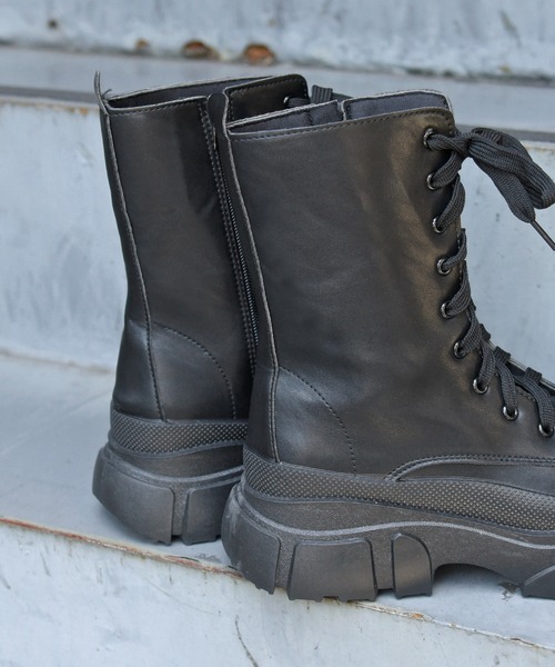 sango（sango）の「レースアップトラックソールブーツ（ブーツ・レディース・ブラック・3L/S/L/LL/M）」の17枚目の写真