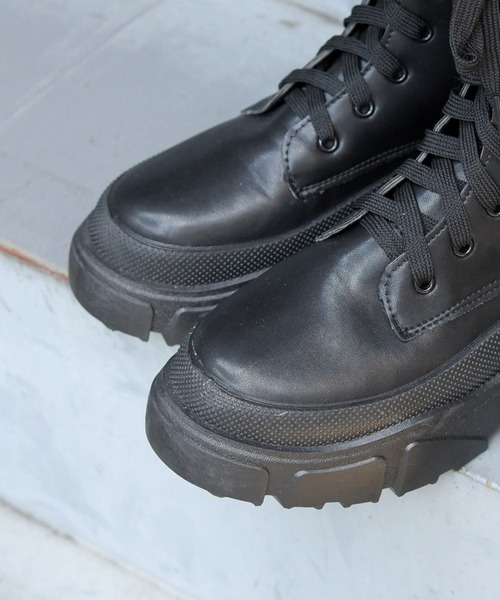 sango（sango）の「レースアップトラックソールブーツ（ブーツ・レディース・ブラック・3L/S/L/LL/M）」の15枚目の写真