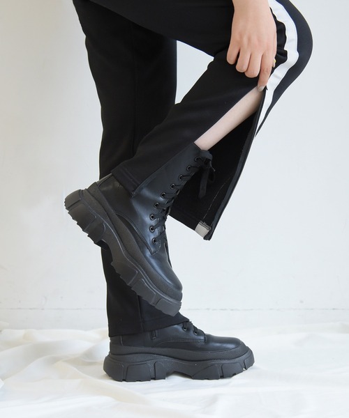 sango（sango）の「レースアップトラックソールブーツ（ブーツ・レディース・ブラック・3L/S/L/LL/M）」の8枚目の写真