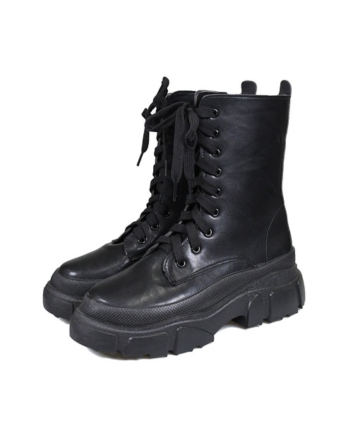 sango（sango）の「レースアップトラックソールブーツ（ブーツ・レディース・ブラック・3L/S/L/LL/M）」の5枚目の写真