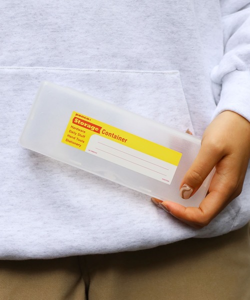 HIGHTIDE（ハイタイド）の「penco/ペンコ ストレージコンテナーペンケース 2026年春夏（ステーショナリー・メンズ・ホワイト/ライトブルー/ブラック/オレンジ/グリーン/クリア・FREE）」の9枚目の写真