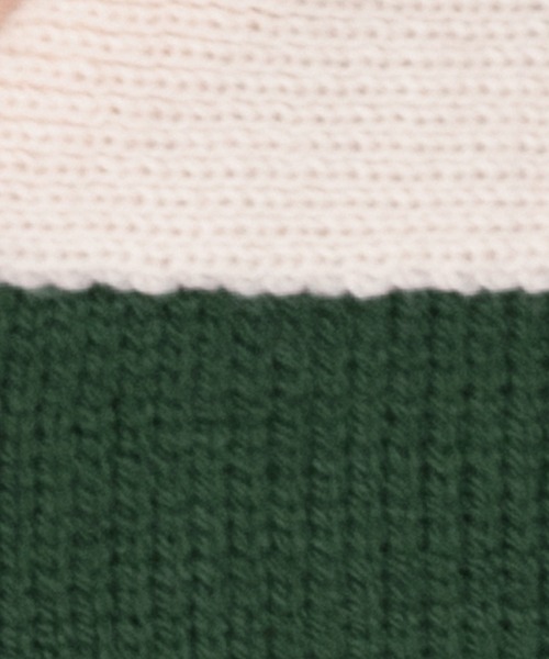 PairPair(ペアペア)の「配色襟ポロニット(ユニセックス)(ニット/セーター・レディース・ブラック/グリーン/ブルーグリーン・MEDIUM/LARGE)」の5枚目の写真
