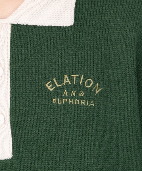 PairPair(ペアペア)の「配色襟ポロニット(ユニセックス)(ニット/セーター・レディース・ブラック/グリーン/ブルーグリーン・MEDIUM/LARGE)」の15枚目の写真