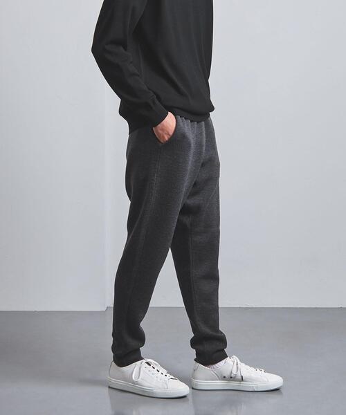 スローン SLOANE 別注 ハーフミラノリブ ニットパンツ Demi-Luxe BEAMS（デミルクス ビームス）【別注】SLOANE