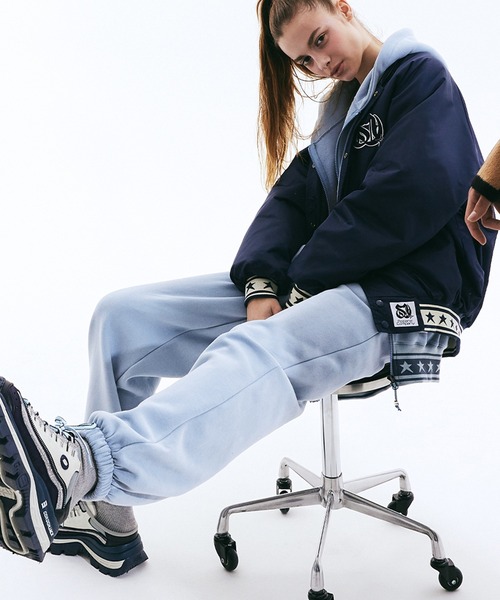 SCULPTOR（スカルプター）の「3D Monogram Sweatpants /3Dモノグラムスウェットパンツ（スウェットパンツ・レディース・ホワイト/ライトブルー/ブラック・MEDIUM/LARGE）」の4枚目の写真