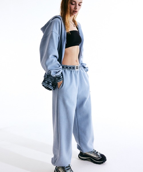 SCULPTOR（スカルプター）の「3D Monogram Sweatpants /3Dモノグラムスウェットパンツ（スウェットパンツ・レディース・ホワイト/ライトブルー/ブラック・MEDIUM/LARGE）」の5枚目の写真