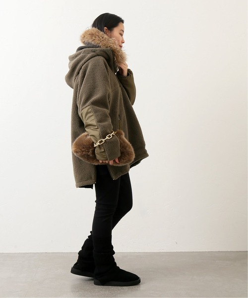 AP STUDIO(エーピーストゥディオ)の「SCENTOF ボア アノラック(ブルゾン・レディース・カーキ・FREE)」の6枚目の写真