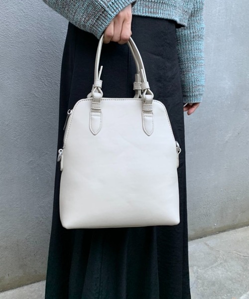 CIAOPANIC（チャオパニック）の「肩掛け可能、ミニボストンショルダーバッグ（ショルダーバッグ・レディース・アイボリー/ブラック/ピンク・FREE）」の5枚目の写真