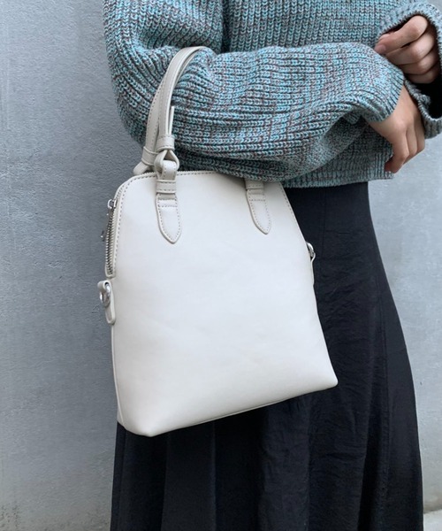 CIAOPANIC（チャオパニック）の「肩掛け可能、ミニボストンショルダーバッグ（ショルダーバッグ・レディース・アイボリー/ブラック/ピンク・FREE）」の7枚目の写真