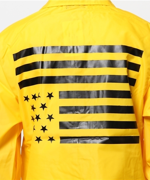 MYE-DO'（マイ・ドゥ）の「コーチジャケット”STARS AND STRIPES” / MADE IN USA（ナイロンジャケット・メンズ・イエロー・FREE）」の9枚目の写真