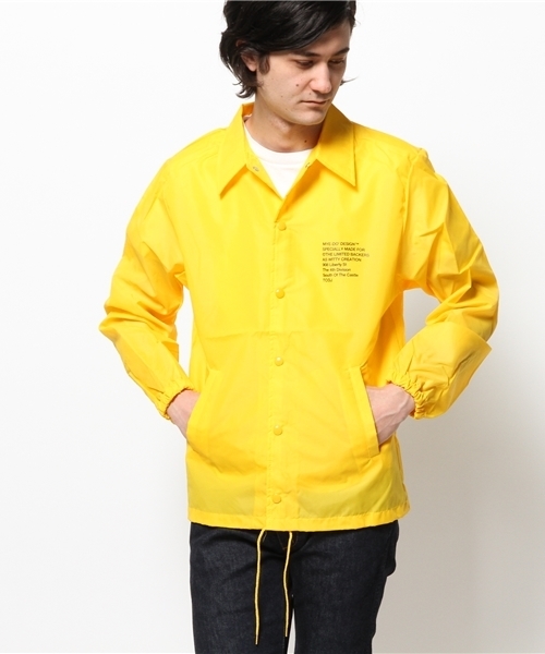 MYE-DO'（マイ・ドゥ）の「コーチジャケット”STARS AND STRIPES” / MADE IN USA（ナイロンジャケット・メンズ・イエロー・FREE）」の13枚目の写真