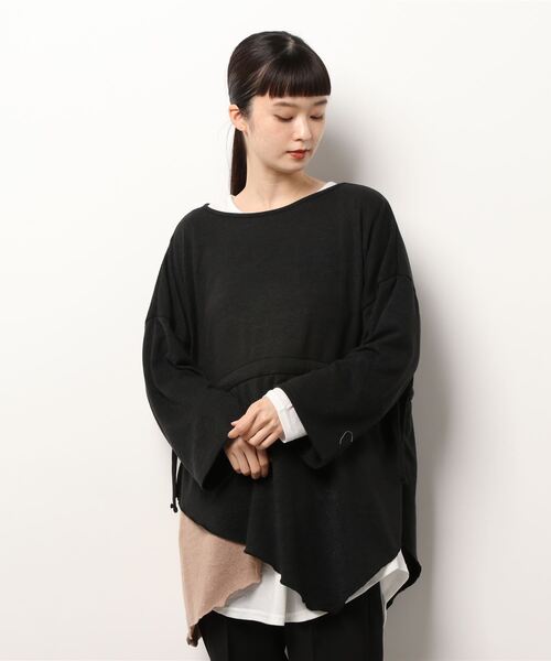 チャイハネ（チャイハネ）の「【チャイハネ】レイヤー変形トップス（アンサンブル・レディース・ホワイト/ブラック/ベージュ/ブルー・FREE）」の8枚目の写真