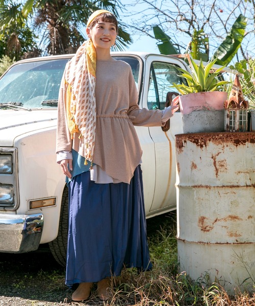 チャイハネ（チャイハネ）の「【チャイハネ】レイヤー変形トップス（アンサンブル・レディース・ホワイト/ブラック/ベージュ/ブルー・FREE）」の19枚目の写真