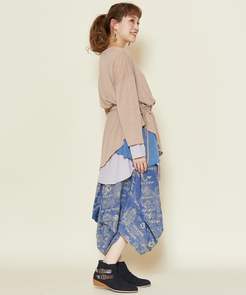 チャイハネ（チャイハネ）の「【チャイハネ】レイヤー変形トップス（アンサンブル・レディース・ホワイト/ブラック/ベージュ/ブルー・FREE）」の21枚目の写真