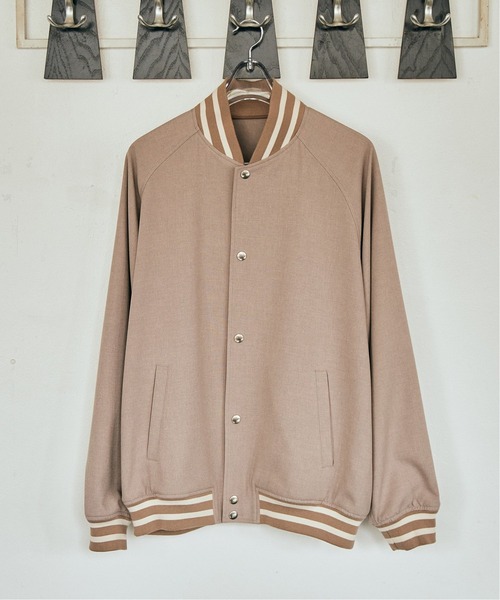 EDIFICE（エディフィス）の「TR アワード ブルゾン（スタジャン・メンズ・グレー/ベージュ・MEDIUM/LARGE）」の5枚目の写真