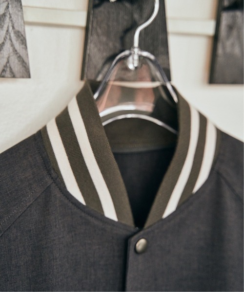 EDIFICE（エディフィス）の「TR アワード ブルゾン（スタジャン・メンズ・グレー/ベージュ・MEDIUM/LARGE）」の8枚目の写真