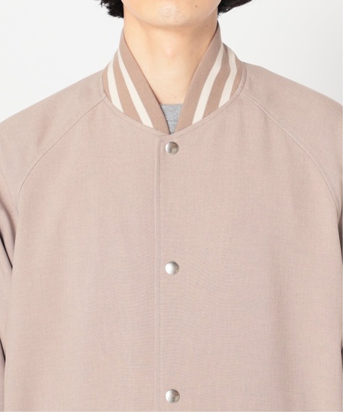 EDIFICE（エディフィス）の「TR アワード ブルゾン（スタジャン・メンズ・グレー/ベージュ・MEDIUM/LARGE）」の17枚目の写真