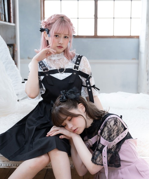 DearMyLove（ディアマイラブ）の「バックルベルトプリーツジャンスカ