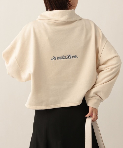 Heather（ヘザー）の「フレームロゴハーフZIPウラケ　265381（スウェット・レディース・ブラック/オフホワイト/グリーン/アイボリー・FREE）」の22枚目の写真