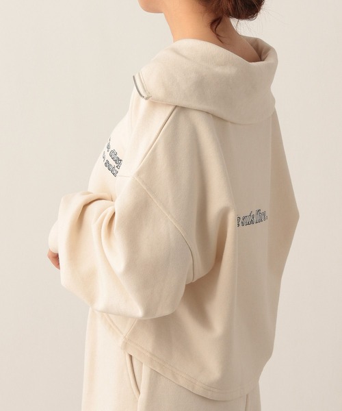 Heather（ヘザー）の「フレームロゴハーフZIPウラケ　265381（スウェット・レディース・ブラック/オフホワイト/グリーン/アイボリー・FREE）」の8枚目の写真