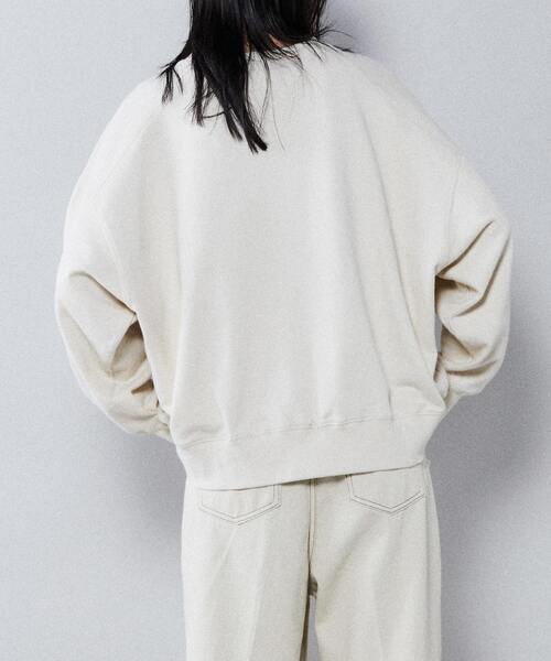 CONVERSE TOKYO（コンバーストウキョウ）の「レトロロゴプリントスウェット(WOMEN)（スウェット・レディース・アイボリー/ブラウン/オレンジ/ミント/ブルー・FREE）」の8枚目の写真