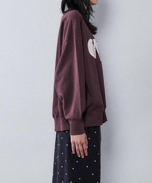 CONVERSE TOKYO（コンバーストウキョウ）の「レトロロゴプリントスウェット(WOMEN)（スウェット・レディース・アイボリー/ブラウン/オレンジ/ミント/ブルー・FREE）」の10枚目の写真