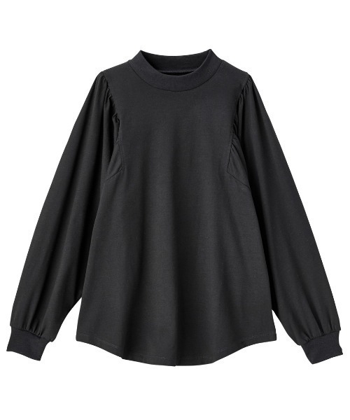 GeeRA(ジーラ)の「綿100%きれいめボリューム袖カットソー(Tシャツ/カットソー・レディース・ラベンダー/オフホワイト/ブラック・SMALL/X-LARGE/MEDIUM/LARGE/XX-LARGE)」の7枚目の写真