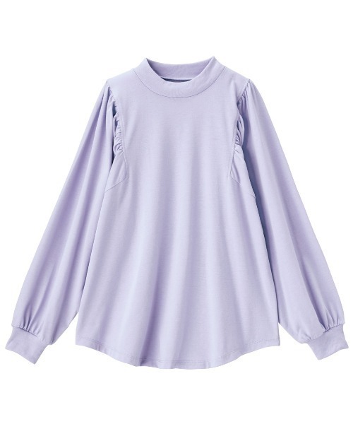 GeeRA(ジーラ)の「綿100%きれいめボリューム袖カットソー(Tシャツ/カットソー・レディース・ラベンダー/オフホワイト/ブラック・SMALL/X-LARGE/MEDIUM/LARGE/XX-LARGE)」の6枚目の写真