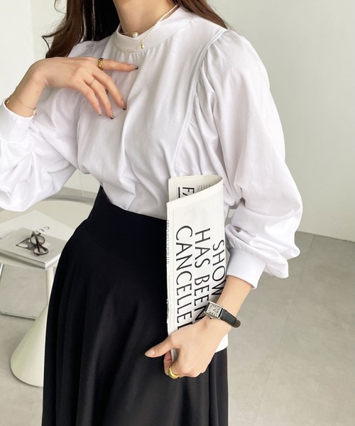 GeeRA(ジーラ)の「綿100%きれいめボリューム袖カットソー(Tシャツ/カットソー・レディース・ラベンダー/オフホワイト/ブラック・SMALL/X-LARGE/MEDIUM/LARGE/XX-LARGE)」の21枚目の写真