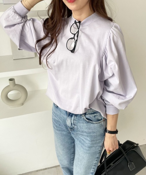 GeeRA(ジーラ)の「綿100%きれいめボリューム袖カットソー(Tシャツ/カットソー・レディース・ラベンダー/オフホワイト/ブラック・SMALL/X-LARGE/MEDIUM/LARGE/XX-LARGE)」の19枚目の写真