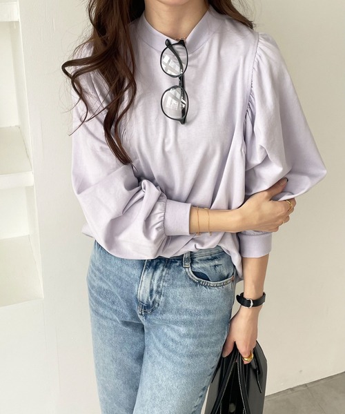 GeeRA(ジーラ)の「綿100%きれいめボリューム袖カットソー(Tシャツ/カットソー・レディース・ラベンダー/オフホワイト/ブラック・SMALL/X-LARGE/MEDIUM/LARGE/XX-LARGE)」の17枚目の写真