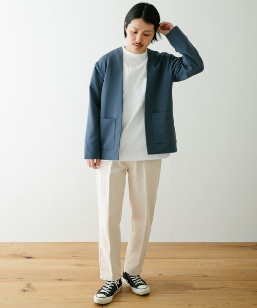 ITEMS URBANRESEARCH(アイテムズ アーバンリサーチ)の「ストレッチノーカラー ジャケットカーディガン(ノーカラージャケット・メンズ・グレー/ブルー/ブラック・MEDIUM/LARGE)」の16枚目の写真