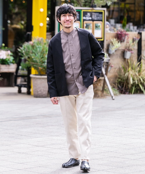 ITEMS URBANRESEARCH(アイテムズ アーバンリサーチ)の「ストレッチノーカラー ジャケットカーディガン(ノーカラージャケット・メンズ・グレー/ブルー/ブラック・MEDIUM/LARGE)」の20枚目の写真