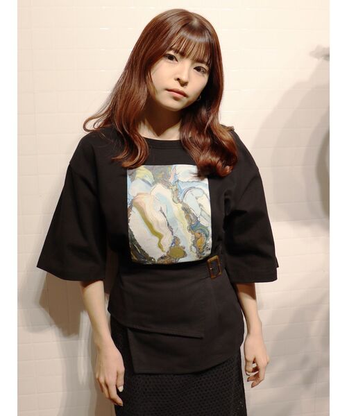 MURUA（ムルーア）の「【MURUA/arai midori】Tシャツ（Tシャツ/カットソー・レディース・ホワイト/ブラック・FREE）」の12枚目の写真