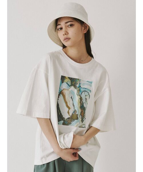 MURUA（ムルーア）の「【MURUA/arai midori】Tシャツ（Tシャツ/カットソー・レディース・ホワイト/ブラック・FREE）」の16枚目の写真