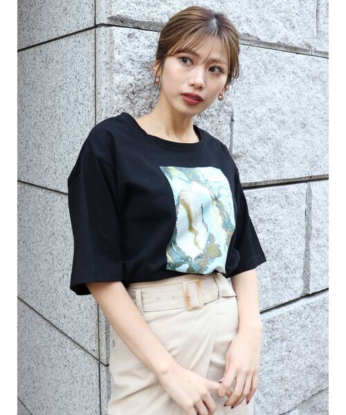 MURUA（ムルーア）の「【MURUA/arai midori】Tシャツ（Tシャツ/カットソー・レディース・ホワイト/ブラック・FREE）」の19枚目の写真