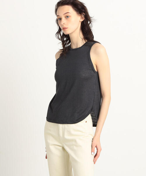 TOMORROWLAND （トゥモローランド）の「プレーンリネン アメリカンスリーブプルオーバー（ニット/セーター・レディース・チャコールグレー/レッド/ライトイエロー/シルバー系その他・S）」の8枚目の写真