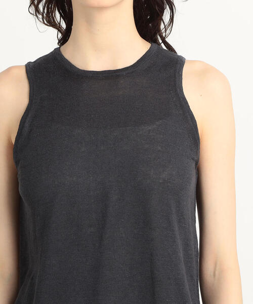 TOMORROWLAND （トゥモローランド）の「プレーンリネン アメリカンスリーブプルオーバー（ニット/セーター・レディース・チャコールグレー/レッド/ライトイエロー/シルバー系その他・S）」の12枚目の写真