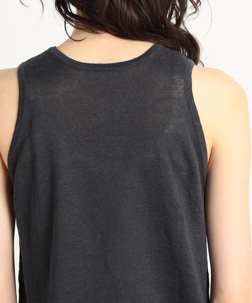 TOMORROWLAND （トゥモローランド）の「プレーンリネン アメリカンスリーブプルオーバー（ニット/セーター・レディース・チャコールグレー/レッド/ライトイエロー/シルバー系その他・S）」の13枚目の写真