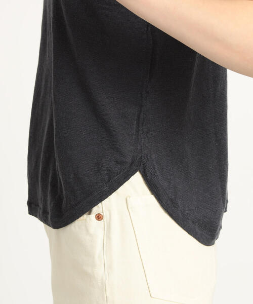 TOMORROWLAND （トゥモローランド）の「プレーンリネン アメリカンスリーブプルオーバー（ニット/セーター・レディース・チャコールグレー/レッド/ライトイエロー/シルバー系その他・S）」の16枚目の写真