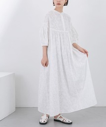 KBF | 『WEB/一部店舗限定』刺繍ギャザーボリュームワンピース(ワンピース)