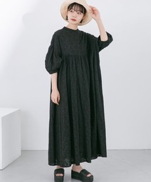 KBF | 『WEB/一部店舗限定』刺繍ギャザーボリュームワンピース(ワンピース)