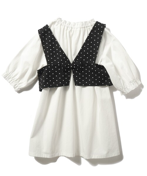 SHOO・LA・RUE（シューラルー）の「◆【100-140cm/2点セット】ビスチェ＋チュニックワンピース（ワンピース・キッズ・ブラック系/グレー系1・11/10/12/13/14）」の5枚目の写真