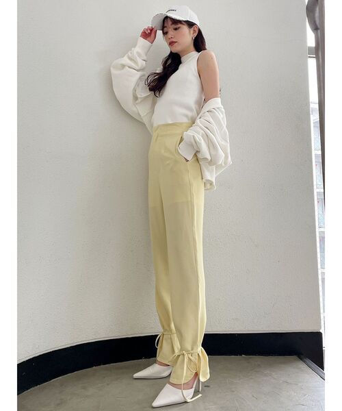 GYDA(ジェイダ)の「LOOSEスウェットカーディガン(カーディガン/ボレロ・レディース・オフホワイト/ブラック・FREE)」の5枚目の写真